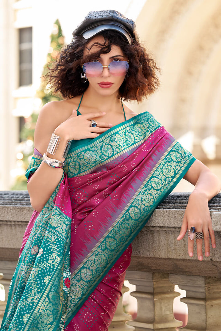 Mulberry Wine Banarasi Soft Silk Saree