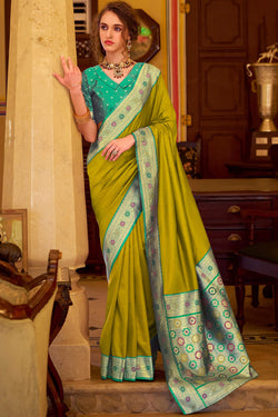 Dark Mustard Soft Silk Saree