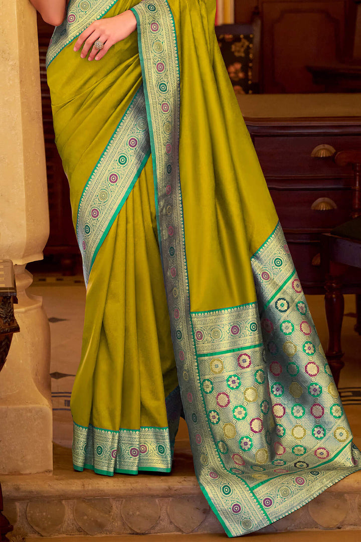 Dark Mustard Soft Silk Saree