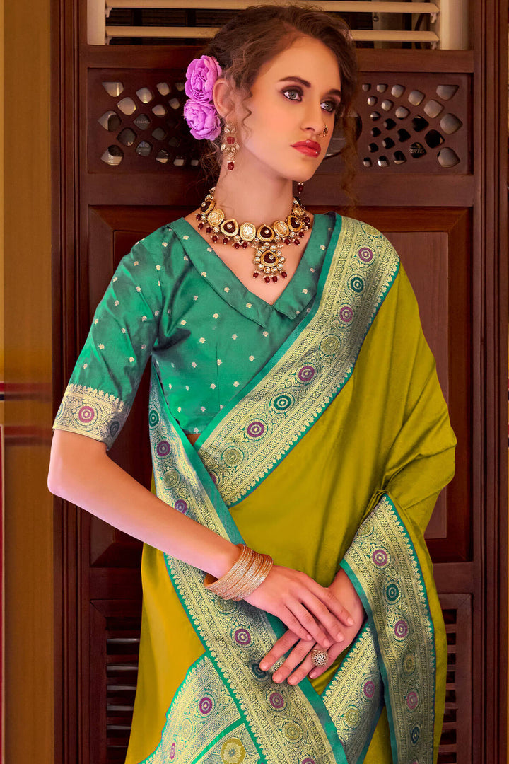 Dark Mustard Soft Silk Saree