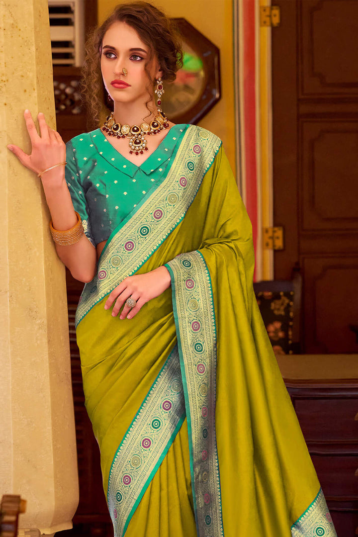 Dark Mustard Soft Silk Saree