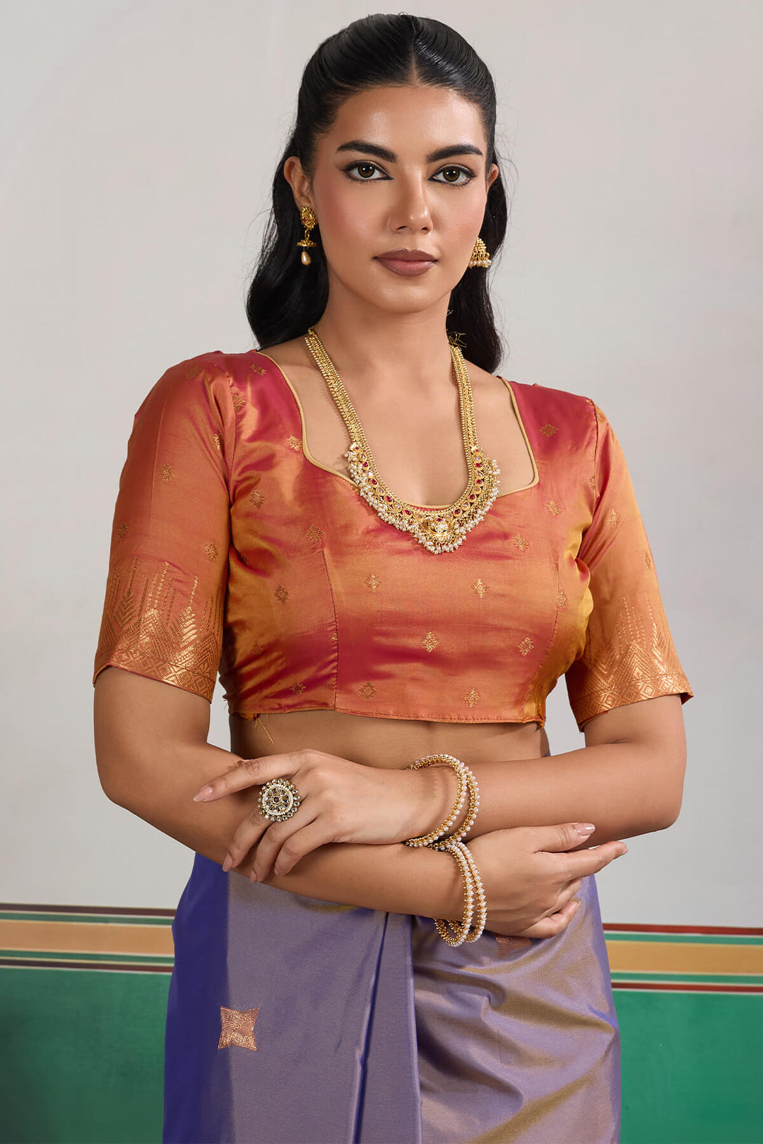 Old Lavender Zari Woven Banarasi Silk Saree