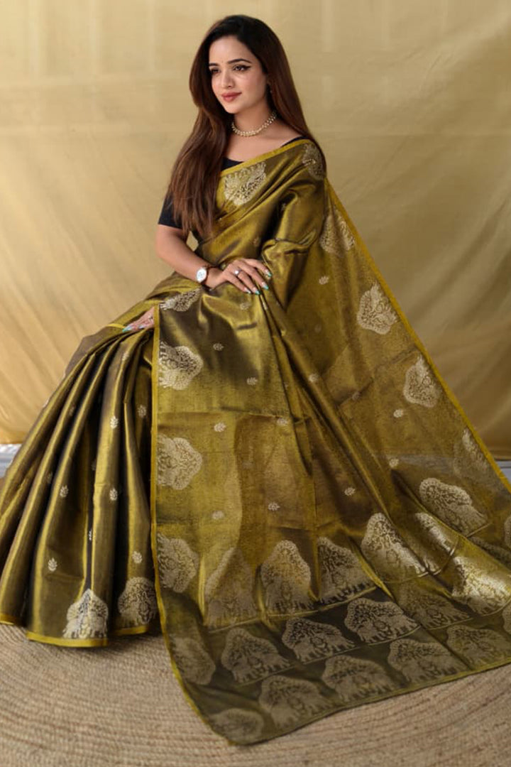 Reef Gold Banarasi Tissue Silk Saree