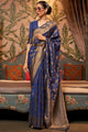 Lapis Blue Kanjivaram Silk Saree