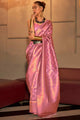 Sherbet Pink Kanjivaram Silk Saree